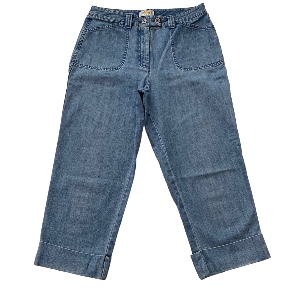 Talbots Petites Women’s Capri Light Wash Jeans Cotton Size 8 - Picture 14 of 14